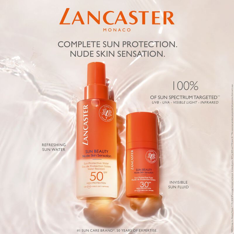 lancaster sun beauty sun protective face fluid spf30