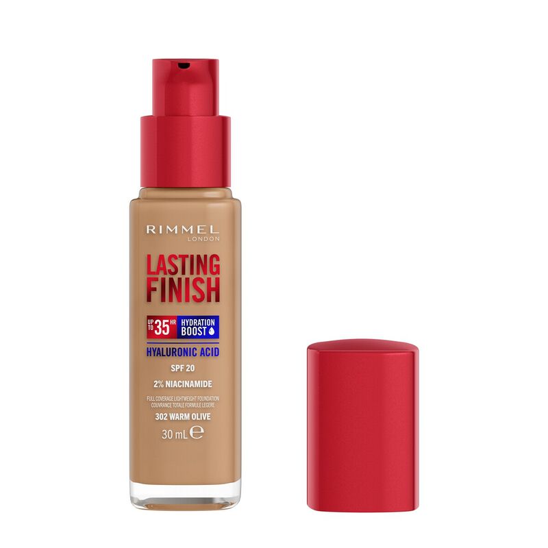 rimmel lasting finish full coverage lightweight foundation 302