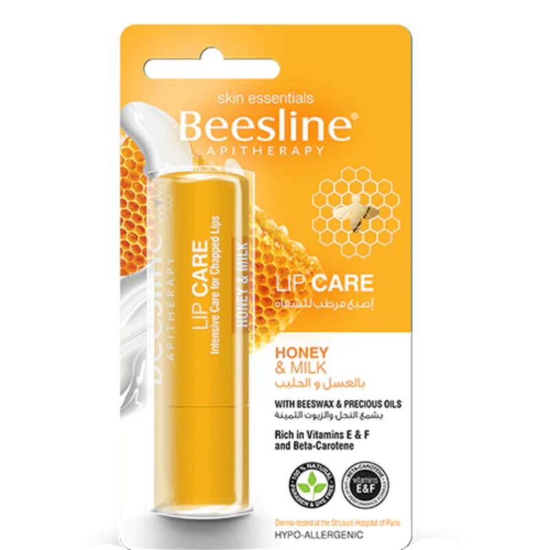 beesline إصبع مرطب للشفاه بالعسل والحليب