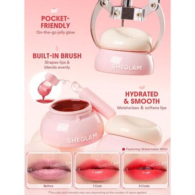 faces sheglam hydra jelly pocket lip jam  watermelon whirl
