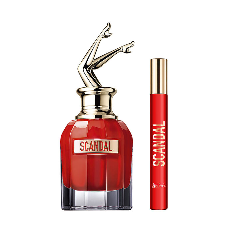 Scandal Le Parfum Set - Eau de Parfum 80ml, Travel Spray 10ml jean paul gaultier scandal le parfum set eau de parfum 80ml, travel spray 10ml