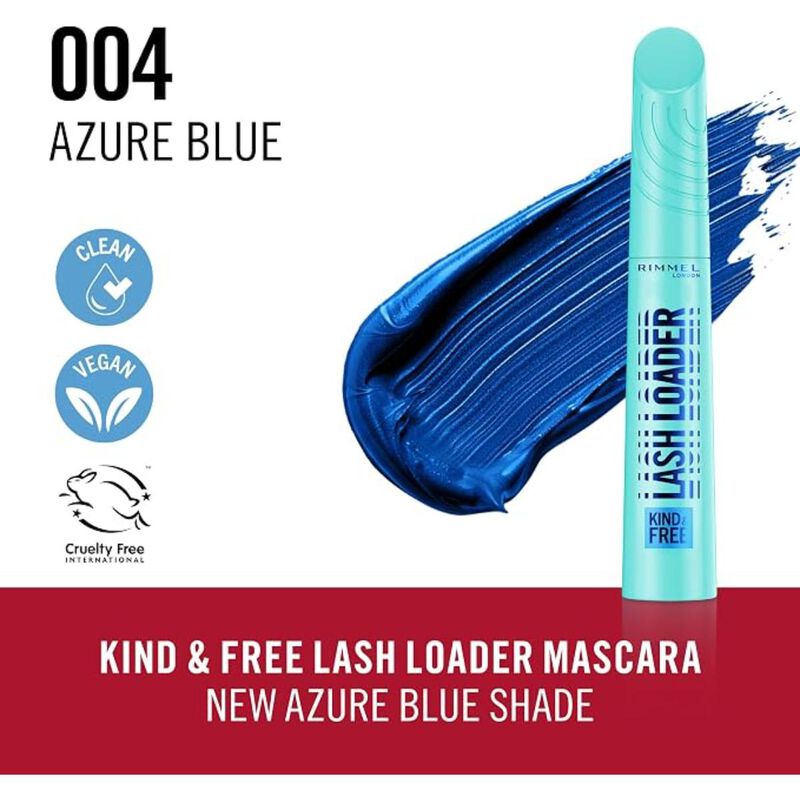 rimmel kind & free lash loader 004 azure blue