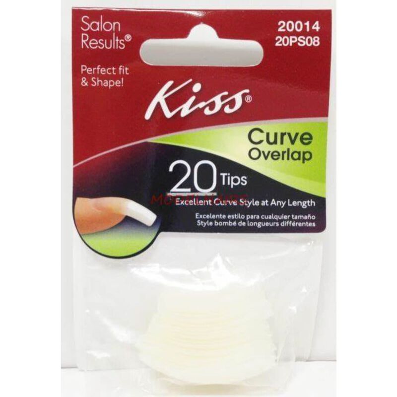 كيس kiss 20ps08 curve overlap nails20 count