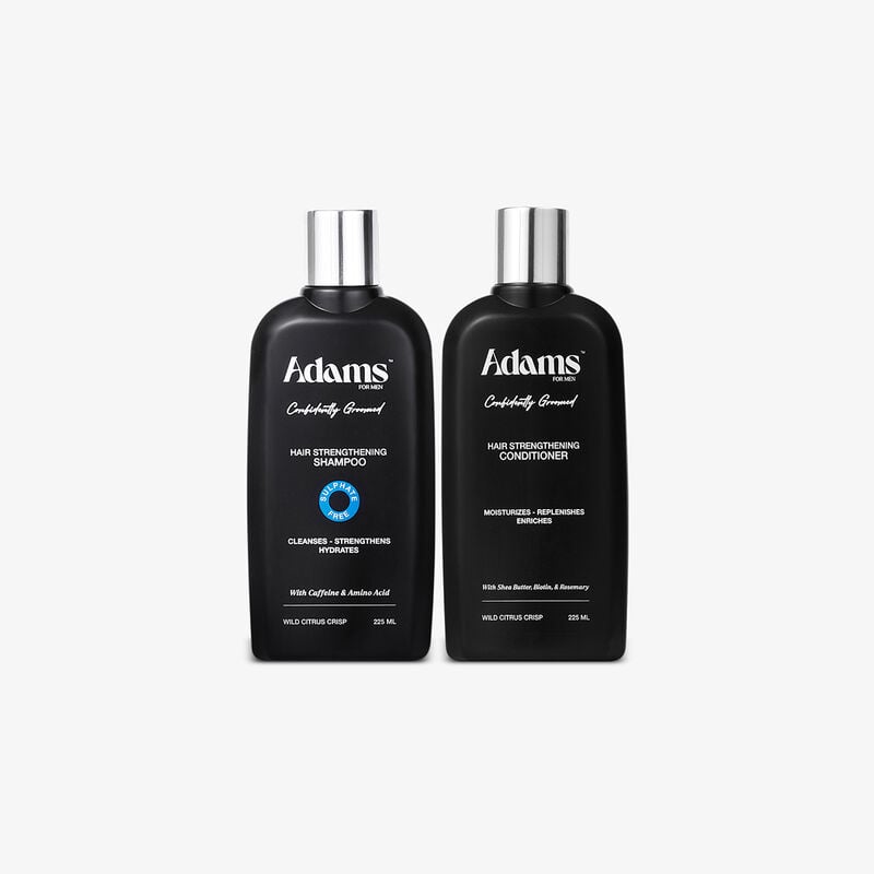 adams for men hair strengthening duo