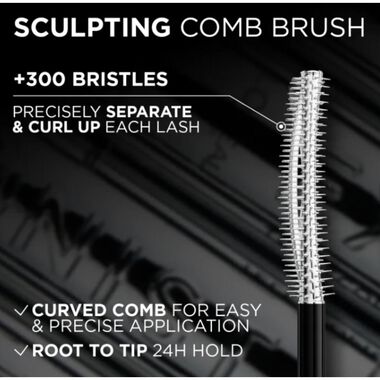 Telescopic Extensionist Mascara for 24H Long-Lasting Curl, Volume, and Exceptional Lengthening Eyelashes with Eyelash-Extension Effect, 9.75g faces telescopic extensionist mascara for 24h long lasting curl volume and exceptional lengthening eyelashes with eyelash extension effect 9 75g