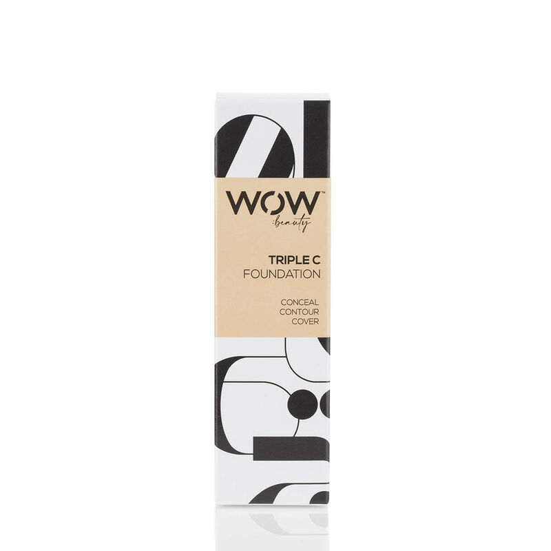 wow beauty triple c foundation &ndash; conceal, contour, cover