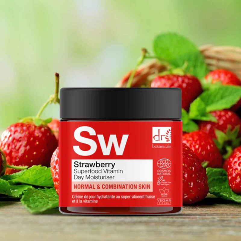 Strawberry Superfood Vitamin C Day Moisturiser dr. botanicals strawberry superfood vitamin c day moisturiser
