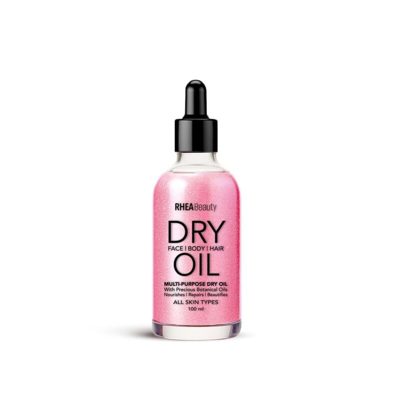 rhea beauty دراي اويل بينك شيمر