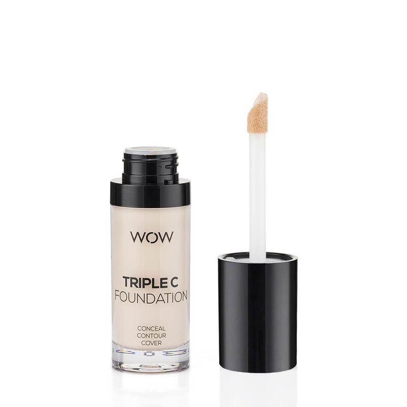 wow beauty triple c foundation – conceal, contour, cover