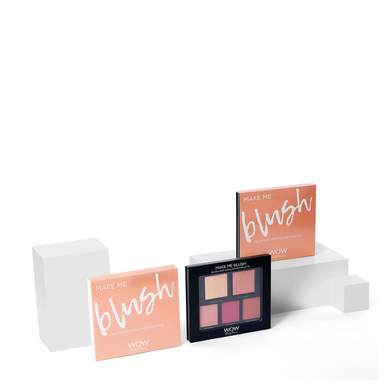 wow beauty make me blush  blush and highlighter palette