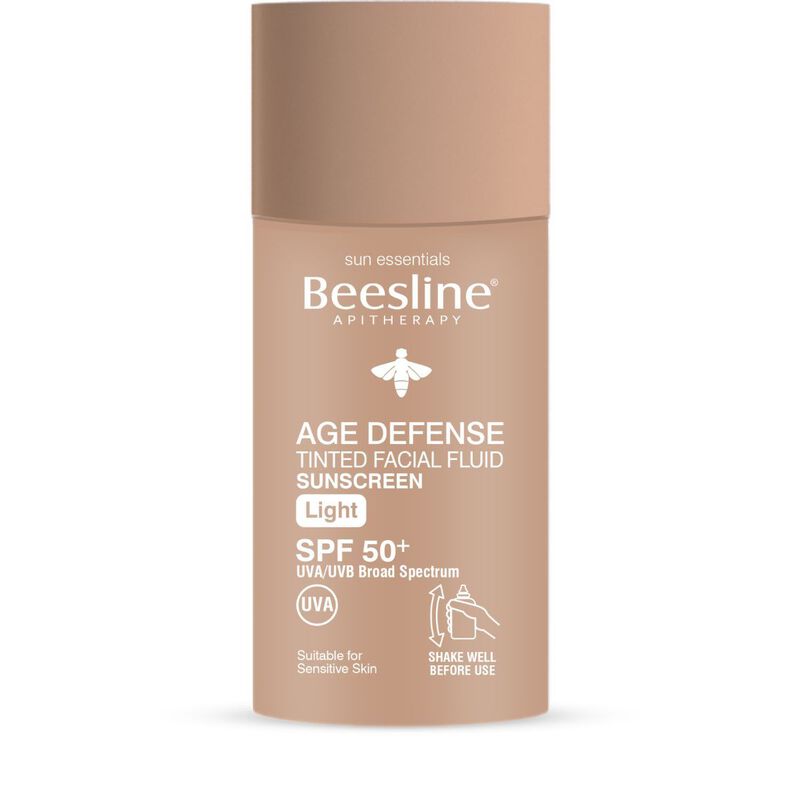 beesline وقايه للوجه من الشمس بلون البشره (فانح) مقاومه لظهور التجاعيد عامل الوقايه