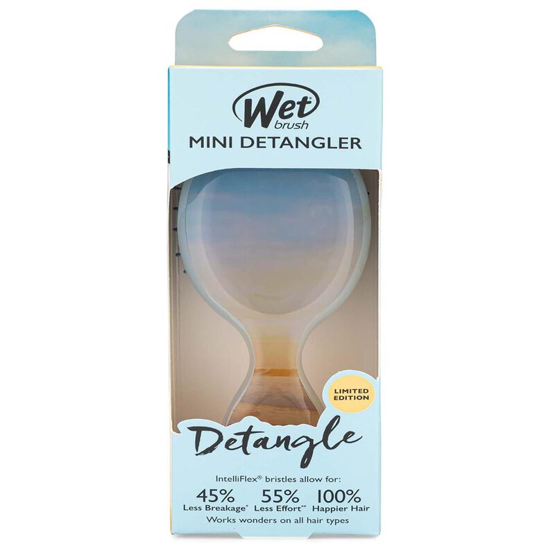 wet brush mini detangler blue