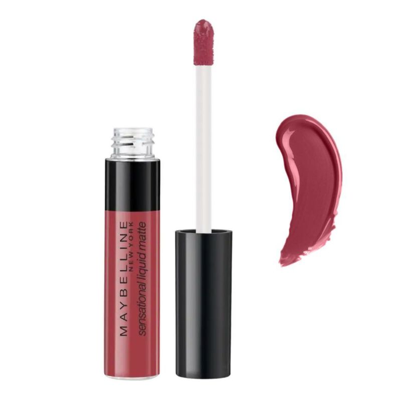 Sensational Liquid Matte-08 Sensationally Me maybelline new york sensational liquid matte08 sensationally me