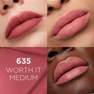 faces infaillible le matte resistance liquid lipstick   635 worth it medium