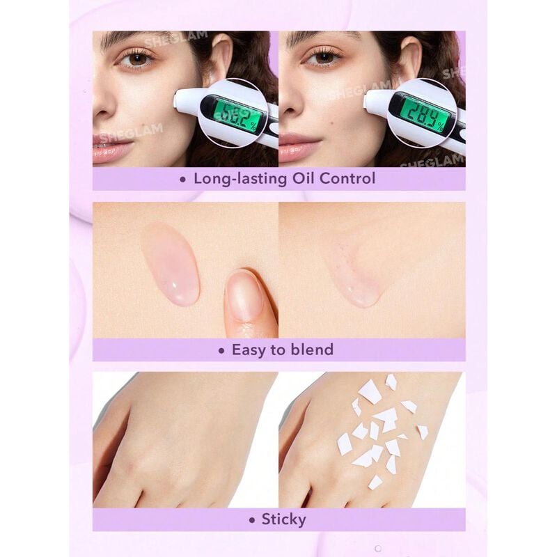 sheglam sheglam good grip hydrating primer blueberry + aha oil control moisturizing