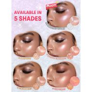 faces sheglam glowchi bouncy highlighter red bean