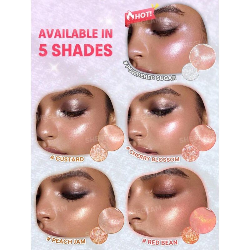 sheglam sheglam glowchi bouncy highlighter red bean