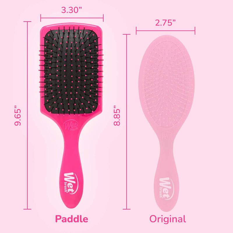 wet brush paddle pink