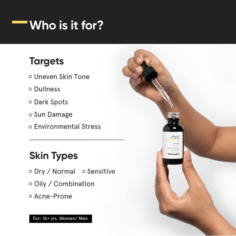 minimalist vitamin c + e + ferulic 16%