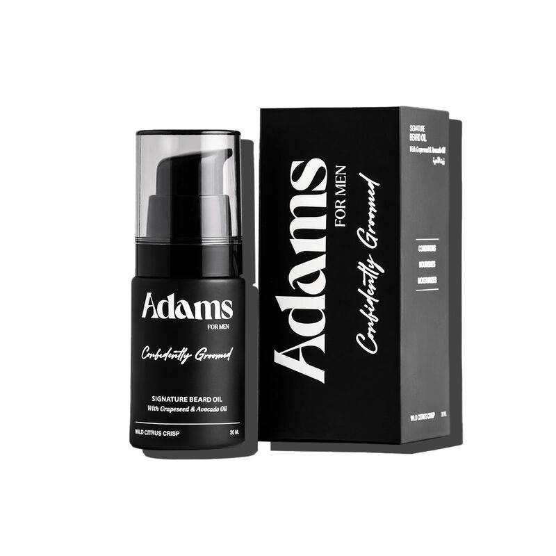 adams for men signature beard oil