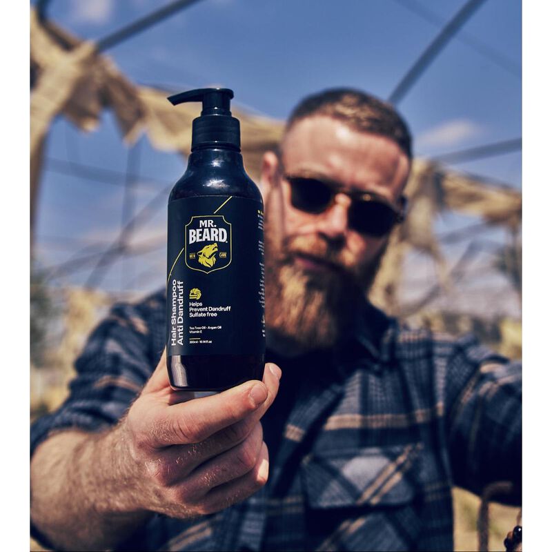 mr beard summer care bundle tanning oil + hair shampoo