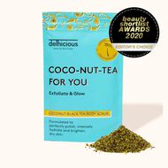 faces delhicious coconut black tea body scrub