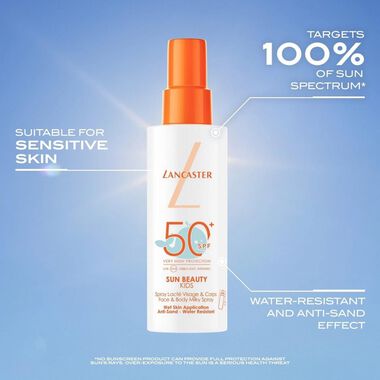 صن بيوتي للأطفال بخاخ حليبي للوجه والجسم بعامل حماية SPF50+ faces صن بيوتي للأطفال بخاخ حليبي للوجه والجسم بعامل حماية spf50