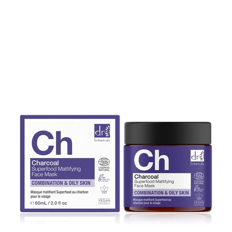 Charcoal Superfood Mattifying Face Mask dr. botanicals charcoal superfood mattifying face mask