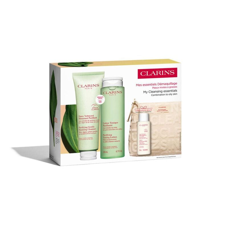 clarins clarins vp cleansing essentials kit for combination skin