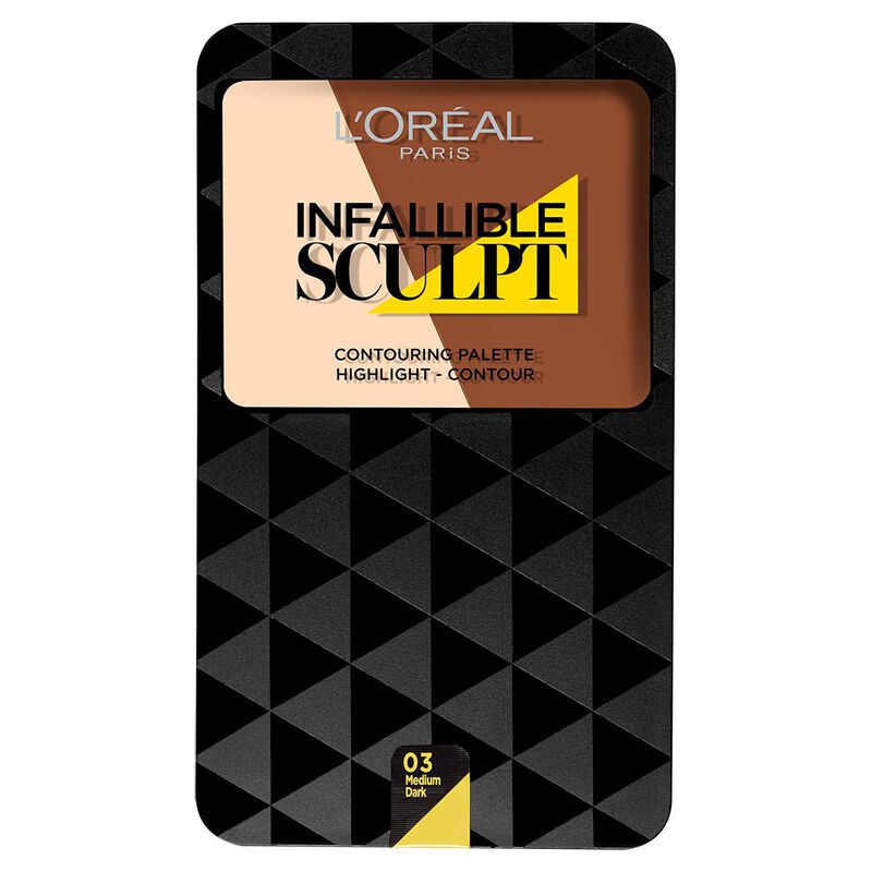 l'oreal paris infallible sculpting palette medium dark 300