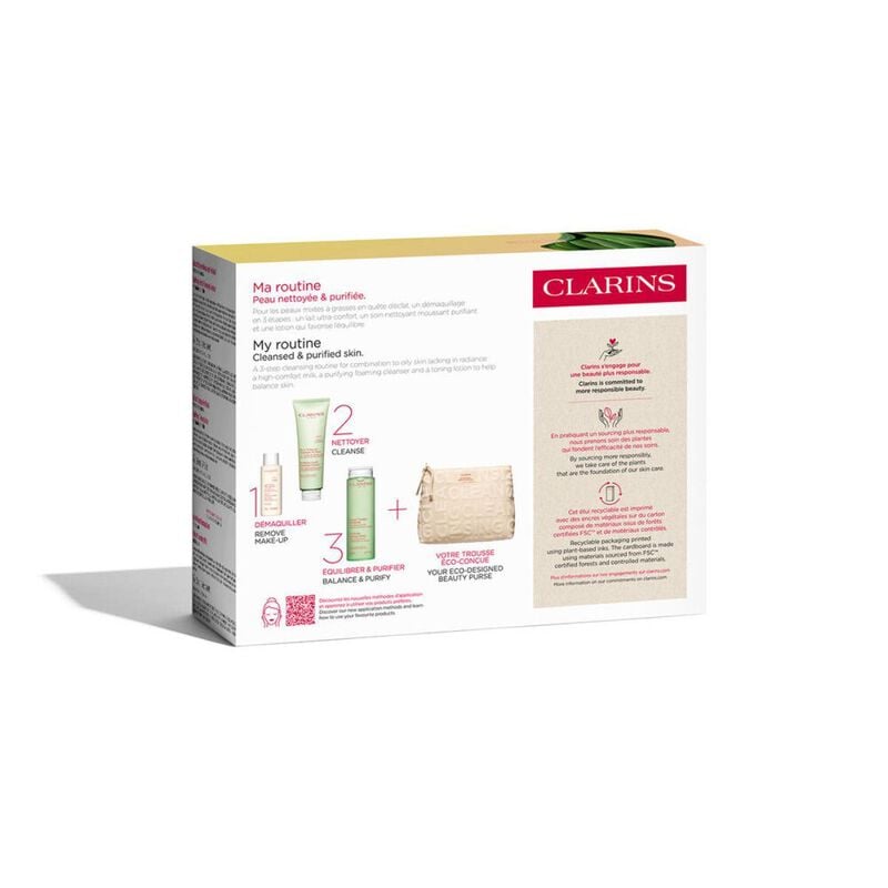 clarins clarins vp cleansing essentials kit for combination skin