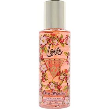faces guess love sheer attraction body mist 250ml