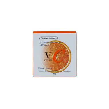 faces disaar vitamin c waterproof whitening foundation 50g