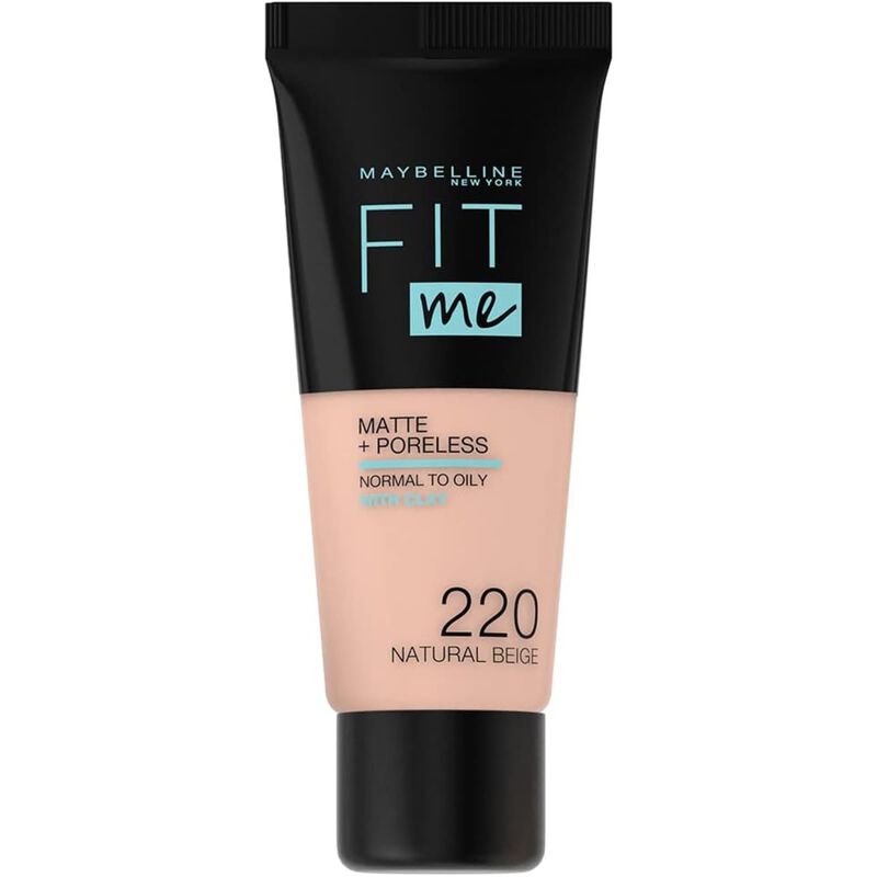 maybelline new york كريم أساس فيت مي غير لامع  220 بيج طبيعي