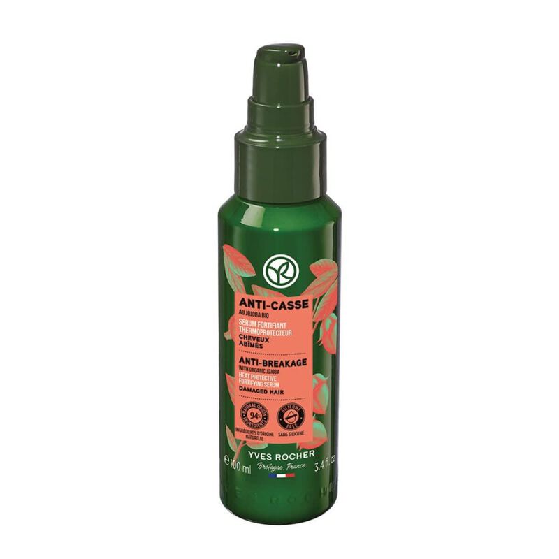yves rocher heat protective fortifying serum for damaged hair