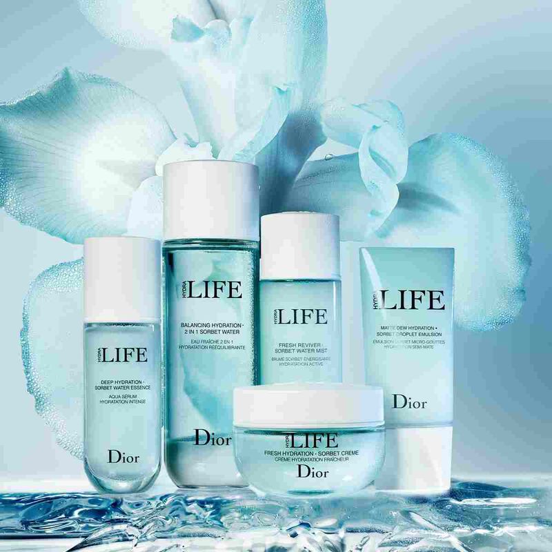 dior dior hydra life sorbet droplet emulsion  matte dew hydration