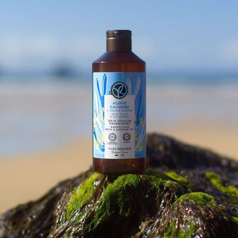 yves rocher wild algae & sea fennel energizing bath & shower gel