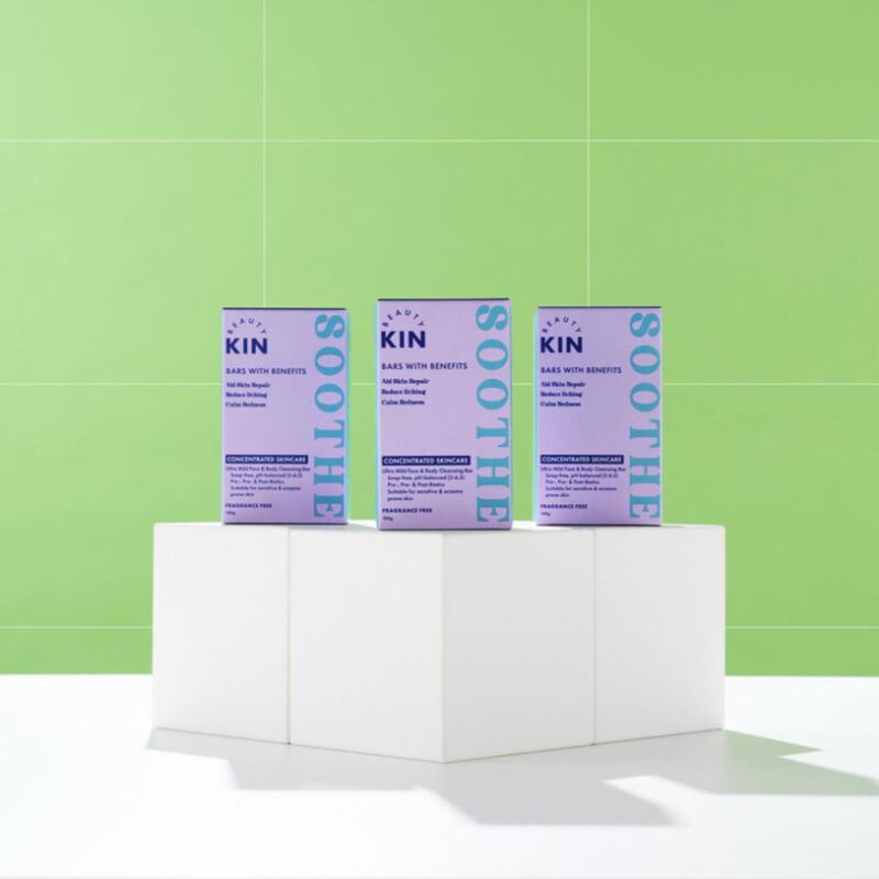 beauty kin soothe bar with probiotics for sensitive skin