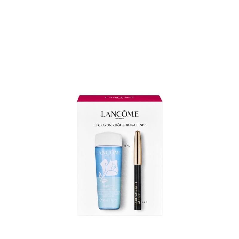 lancome 889 drama ink + le 8 hypnose tesla 01 + khol and bifacil set + pouch
