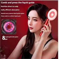 faces hair comb massage red and blue light medicated massage comb hair skin medicated anti hair loss