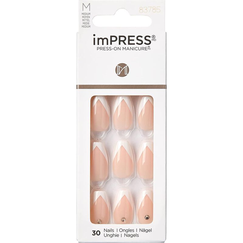 Kiss imPRESS Nails - So French KIMM04C كيس kiss impress nails so french kimm04c