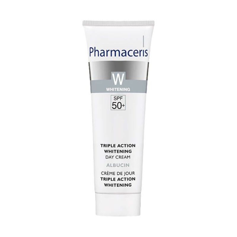 W Albucin Skin Whitening Day Cream SPF 50 pharmaceris w albucin skin whitening day cream spf 50