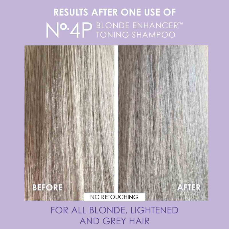 No.4P Purple Blonde Enhancer Toning Shampoo olaplex no.4p purple blonde enhancer toning shampoo