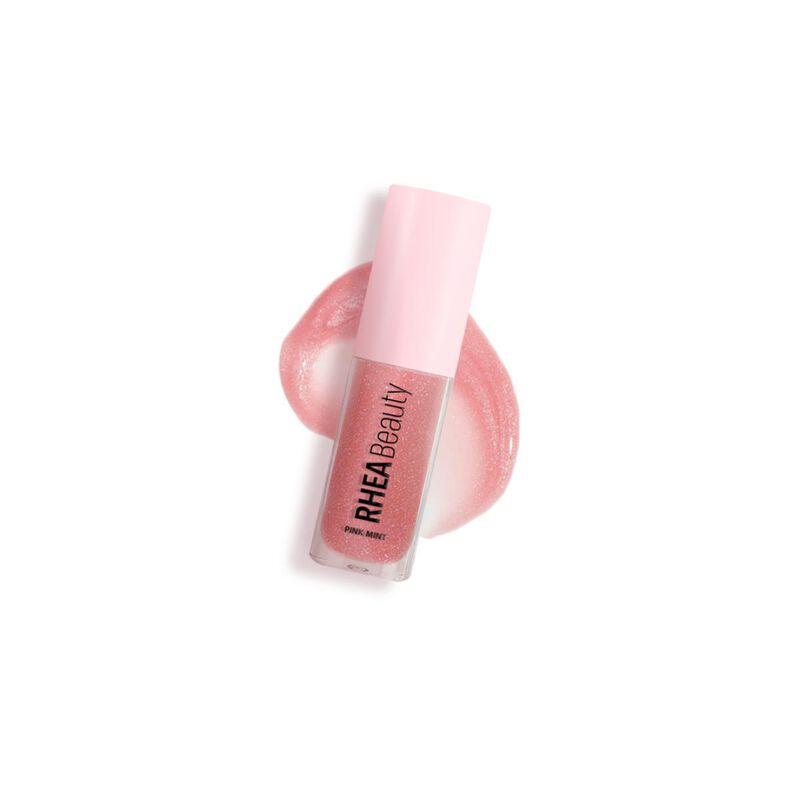 rhea beauty mint pink lip gloss