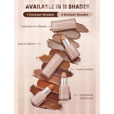 faces sheglam snatch  n  define stick golden sun