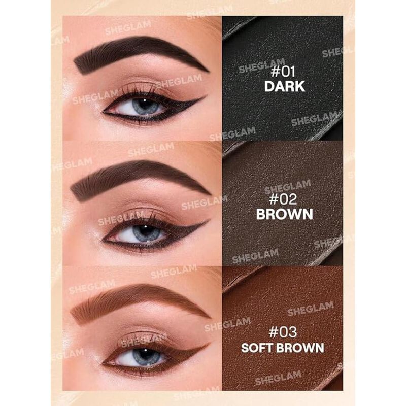 شيجلام جل حواجب وآيلاينر 3 في 1  مضاد للماء