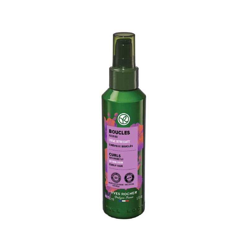 yves rocher curls cream with organic flax for curly hair