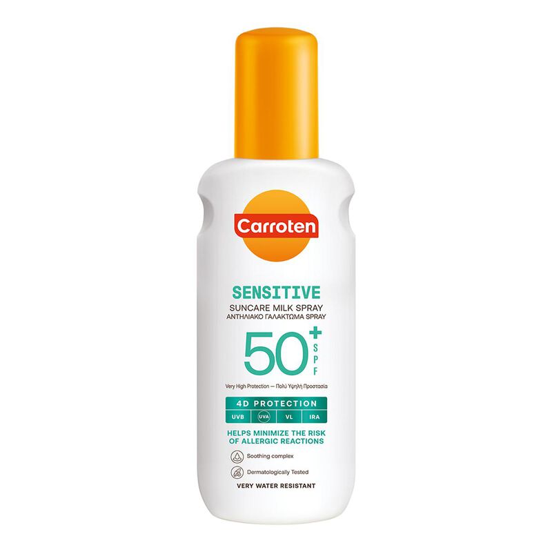 carroten كاروتين سنسيتف بخاخ حليب شمسية spf 50+  200 مل