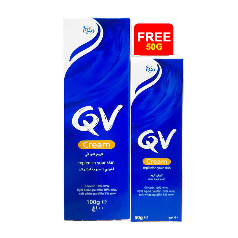 qv كريم كيو في 100 جرام + 50 جرام عبوة كومبو مجانية