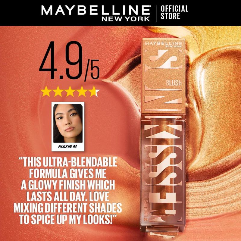 maybelline new york sunkisser liquid glow blush with vitamin e, 09 midnight shimmer